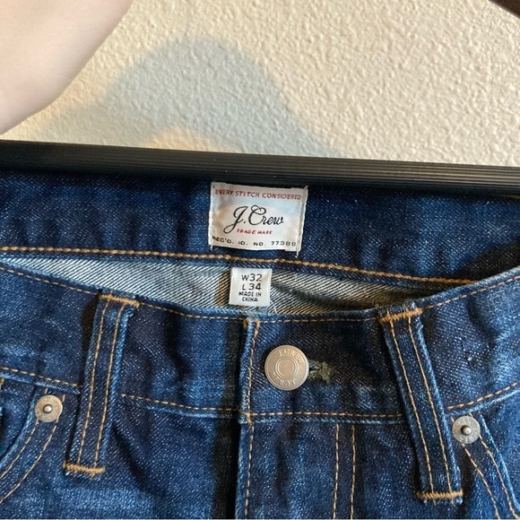 NWT J.Crew Mercantile Men's Blue 770 Stretch Straight Fit Jeans Size 32 x 34 - Picture 7 of 9